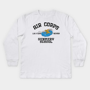 1942 Vintage Air Corps GS Kids Long Sleeve T-Shirt